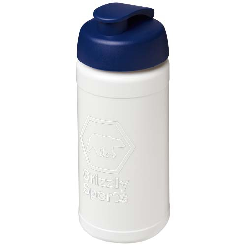 Gourde sport personnalisée 500ml Rise Baseline Blanc / Bleu